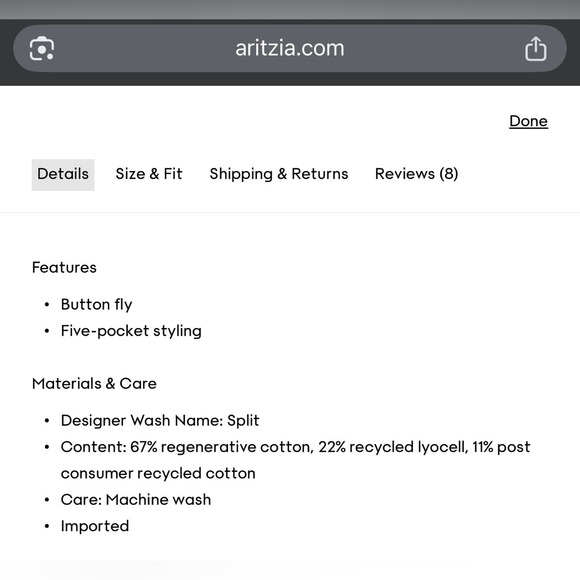 NOT FOR SALE - AGOLDE Luna Pieced Jean size 28 BNWT colour split - Picture 12 of 13